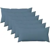 vidaXL Kussensloop 6 st HEERLEN Jeans Blauw 40 x 80 cm Stof