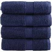 vidaXL Premium washandjes SOLUND 4 stuks marineblauw 30x30 cm 600 g/m²