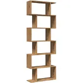 vidaXL Kamerscherm / boekenkast 6-laags 70x24x193 cm hout artisanaal