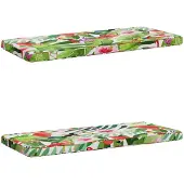 vidaXL 2-delige Bankkussens VUGHT 2 st 100% Polyester Meerkleurig