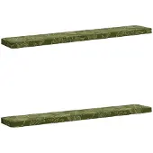 vidaXL 2-delige Bankkussens VUGHT 2 st 100% Polyester Blad Design