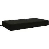 vidaXL Zitkussen SOEST 100% Polyester Zwart 120 x 60 x 15 cm