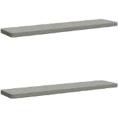 vidaXL 2-delige Bankkussens VUGHT 2 st 100% Polyester Grijs