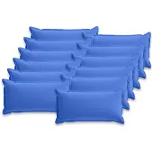 vidaXL Kussensloop 12 st HOUTEN Koninklijk Blauw 40 x 80 cm Polyester