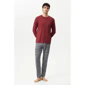 Mey pyjama rood, Motief