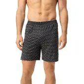 Mey Regular Fit Korte pyjamabroek zwart, Motief