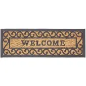 Homescapes Deurmat - Welcome - Zwart/Bruin