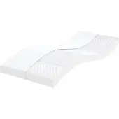 vidaXL Schuimmatras, wit, 100x210 cm, 7 zones, hardheid 20 ILD