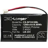 123accu Safescan LB-205 / 131-0477 accu (1200 mAh, huismerk)