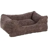 Flamingo kattenbed, rechthoekig, taupe kleur, afmetingen: 65 x 50 x 20 cm