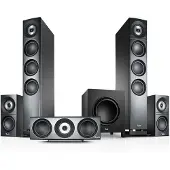 Teufel DEFINION 3 Surround "5.1-Set" Home cinema Antraciet