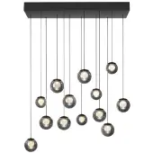 Paul Neuhaus 13-lichts hanglamp Pure Popup mystic grey