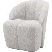 Woood Mojo Draaifauteuil - Bouclé - Ecru Melange - 75x68x77