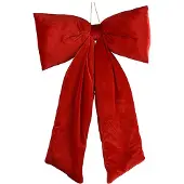 Décoris Kerststrik | | 48 x 80 cm (Rood, Fluweel)