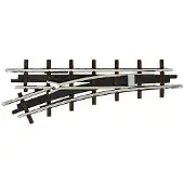 Busch H0f veldbaan rails 12341 Wissel, Links 66.6 mm 1 stuk(s)