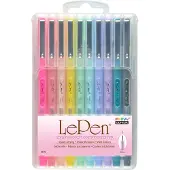Sans marque Set van 10 Pastel Fineliners, 0.3 mm - Merkloos