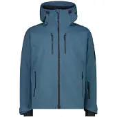 CMP heren ski-jas met capuchon, kleur blauw, maat 54