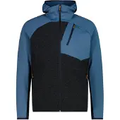 CMP - Jacket Fix Hood 36M1877 - Wollen vest 58, blauw/zwart