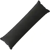 vidaXL Kussen met kussen HOUTEN Zwart 40 x 145 cm fluweel