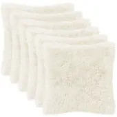 vidaXL Kussen 6 st HEERLEN Wit 45 x 45 cm PV Fleece