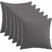 vidaXL Kussensloop 6 st HEERLEN Lichtgrijs 50 x 50 cm Stof
