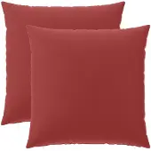 vidaXL Kussensloop 2 st HEERLEN Wijnrood 80 x 80 cm Polyester
