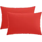 vidaXL Kussensloop 2 st HEERLEN Rood 40 x 60 cm Polyester