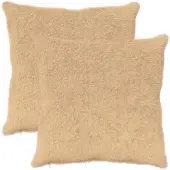 vidaXL Kussensloop 2 st HEERLEN Crèmekleurig 60 x 60 cm