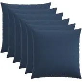 vidaXL Kussensloop 6 st HEERLEN Blauw 55 x 55 cm Stof