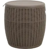 vidaXL Tuinbox 4-in-1, lichtbruin, polypropyleen
