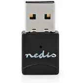 Nedis Netwerkadapter | Wi-Fi | AC600 | 2,4/5 GHz (dualband) | USB 2.0 | Totale Wi-Fi snelheid: 600 Mbps | Windows 10 / Windows 11 / Windows 8