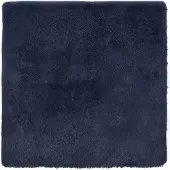 vidaXL Hoogpolig vloerkleed NAVARRA 240x240 cm polyester marineblauw