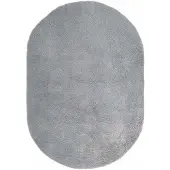 vidaXL Hoogpolig vloerkleed NAVARRA 300x200 cm polyester zilvergrijs