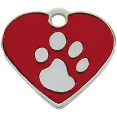 Imarc Heart 4x3 Cm Naamplaatje Voor Huisdieren