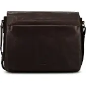 Jost Glasgow Aktentas RFID-bescherming Leder 34 cm Laptopvak bruin