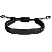Yehwang Heren Armband met Naam Zwart