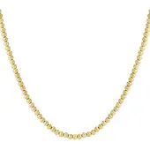 Yehwang Elegant Simple Beaded Necklace for Women - Silver & Gold