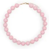 Manfield - Dames - Roze kralenketting - Maat 1