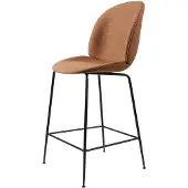 Gubi Beetle Fully Upholstered barkruk laag Around bouclé 032-black
