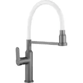 Mexen Edna keukenkraan, grijs/wit - 672900-62