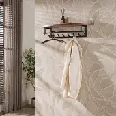 Hoyz Collection - Kapstok Veya - Bruin - 30x100x20 cm