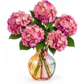 House Doctor HDHydrangea Hortensia kunstbloem kunstboeket – Rood - 5 stuks