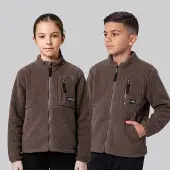 True North Kinderen pile jas - Mocca