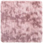 vidaXL Hoogpolig vloerkleed NAVARRA 120x120 cm polyester stoffig roze