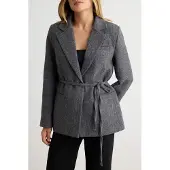 Trendyol TRENDYOLMİLLA Dames Grijs Effen Lang, Regular fit Blazers