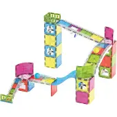 Magna-Tiles Magneetset - 80 Onderdelen - Rail Racers Max - - OneSize - Magnetisch speelgoed