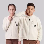 True North Kinderen pile jas - Coconut
