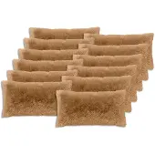 vidaXL Kussen 12 st HEERLEN Taupe 40 x 80 cm PV Fleece