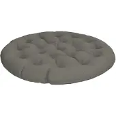 vidaXL Papasan Stoel Kussen VIANEN 100% Polyester Grijs Ø 130 x 12 cm
