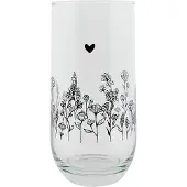 Clayre & Eef Waterglas 280 ml Glas Bloemen